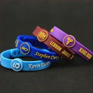 NBA Signature Sports Silicone Women Men&prime;s Bracelets