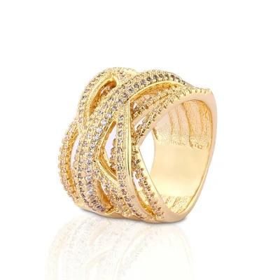 18K Gold Plated Stainless Steel Silver Fashion Wedding Engagement Man Finger Rings Jewelry Design