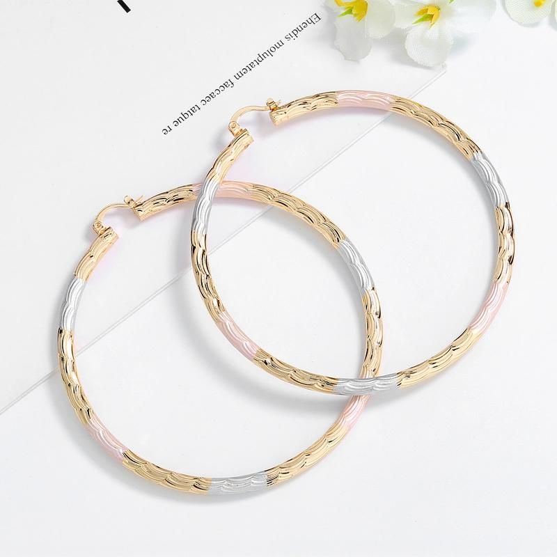 2020 Fashion Custom Joyeria Simple 18K Gold Plated Hoop Earring Designs Jewelry for Woman
