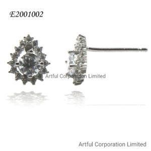 Fashion Jewelry Pear Shape Earring with Cubic Zricon