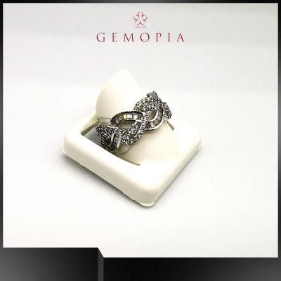 Classical Fashion Jewelry Wedding Ring with Diamond for Ladies