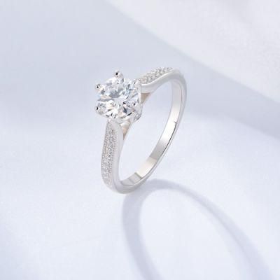 Vintage Wedding Ring 925 Sterling Silver Cubic Zirconia CZ Diamond Ring for Women Engagement