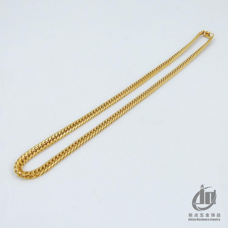 Golden Color Metal Neckchain in High Appearance Jewelry