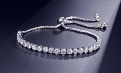 Adjustable CZ Bracelet Fashion CZ Braceelt Bridal CZ Bracelet Single Row CZ Bracelet Fashion Jewelry