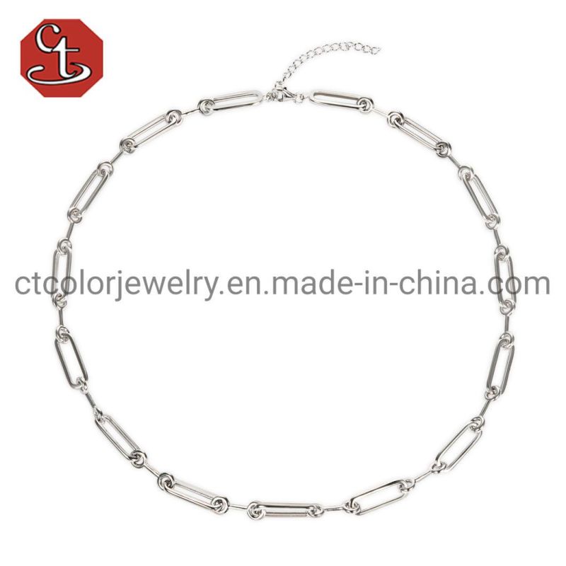 Fashion Jewelry Silver plated Classic Chain Necklaces for Men