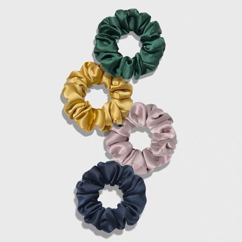 Fashion 100% Thick Silk Headband Silk Scrunchie