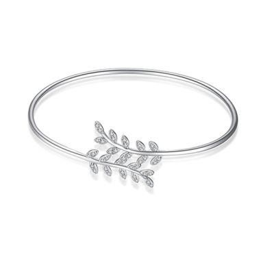 Adjustable Cuff Bangle Bracelet 925 Sterling Silver Fashion Jewelry Friendship Gift
