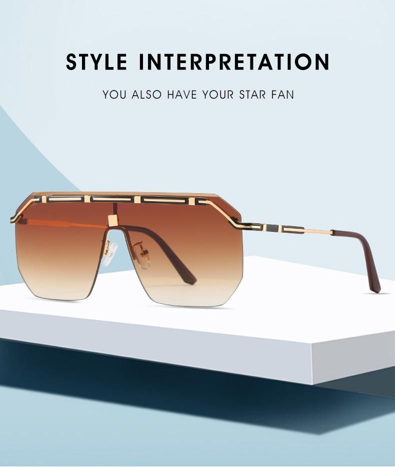 Square Goggle One PCS 3 USD Metal Sunglasses