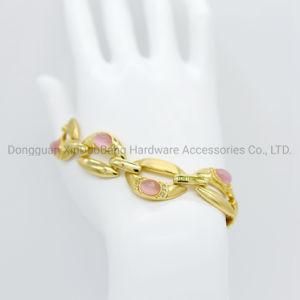 Pink Cat Eyes Stones Bracelet Fashion Jewelry Accessories