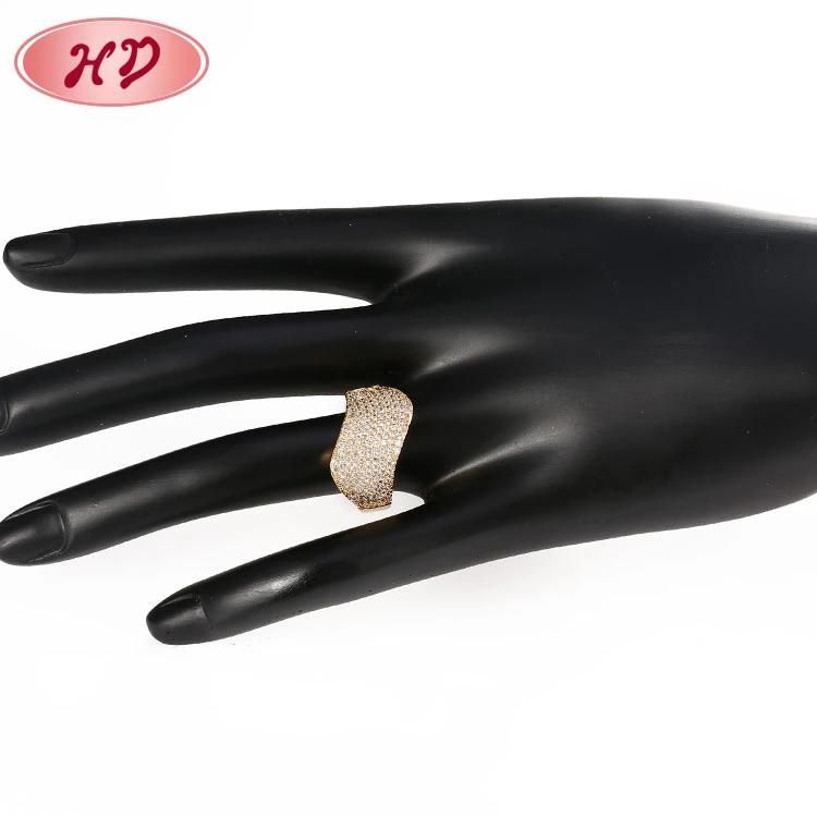 Fancy Jewelry 18K New Design Men Gold Finger Engagement Wedding Diamond Ring