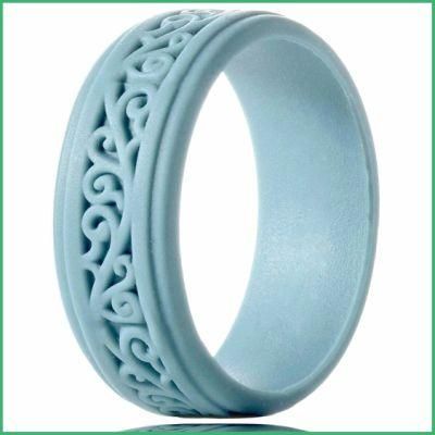 Customized High Quality Silicone Fashion Ring for Promotional Gifts