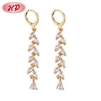 Alloy Diamond Cross Shape Party Style 2020 Gold Drop Earring