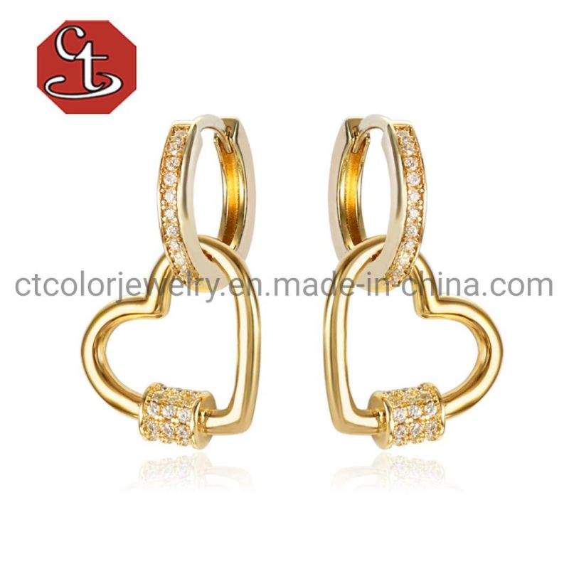 High Quality 925 Sterling Silver Fashion Jewelry Plain Omega Earrings