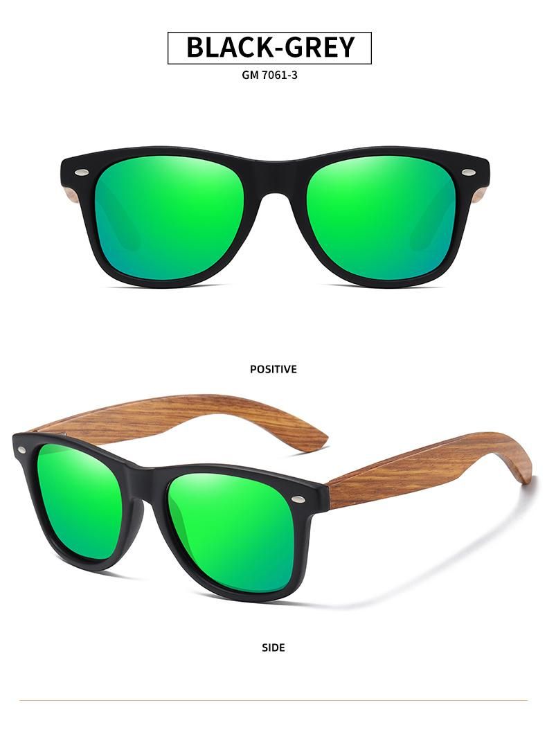 Fashion Wooden Frame Sunglasses Unisex Custom Polarized Wooden High Quality Sun Glasses Sunglasses