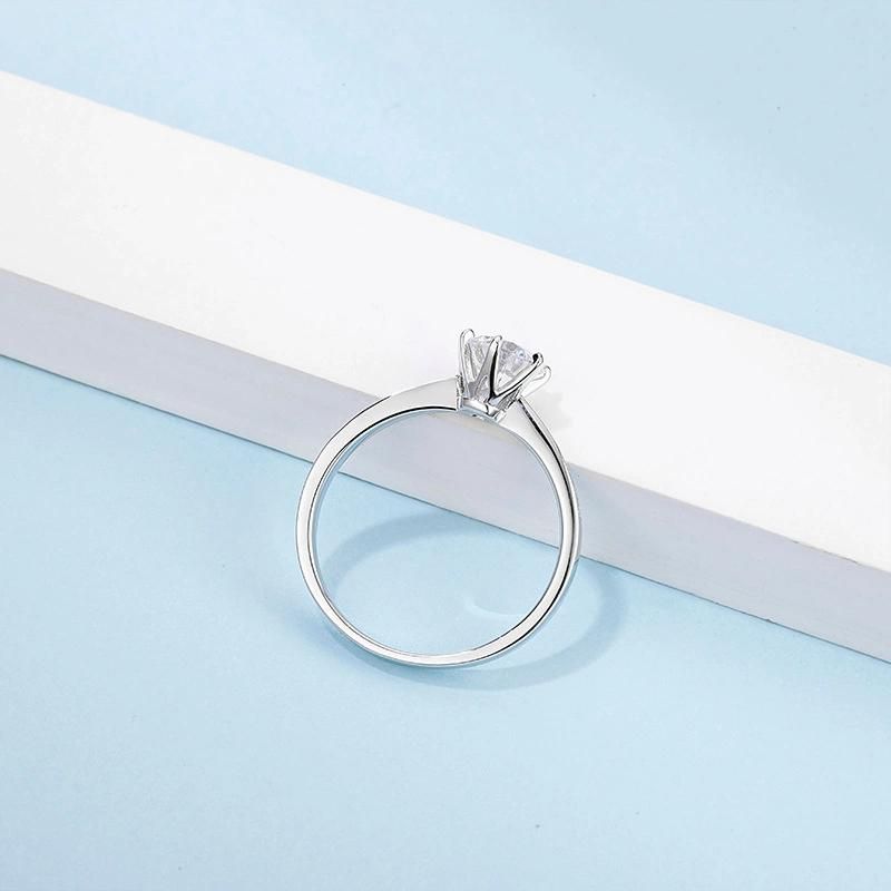Six Claw Versatile Micro-Inlaid Diamond Jewelry Ring
