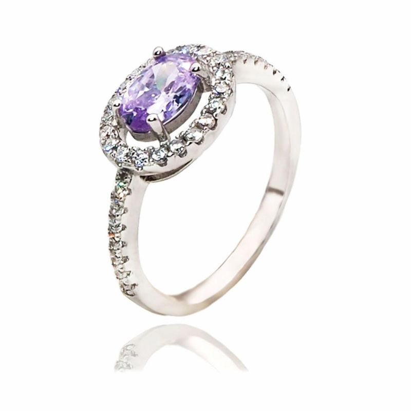 925 Sterling Sliver Topaz/Amethyst Ring Fashion Jewellery/Accessories for Women
