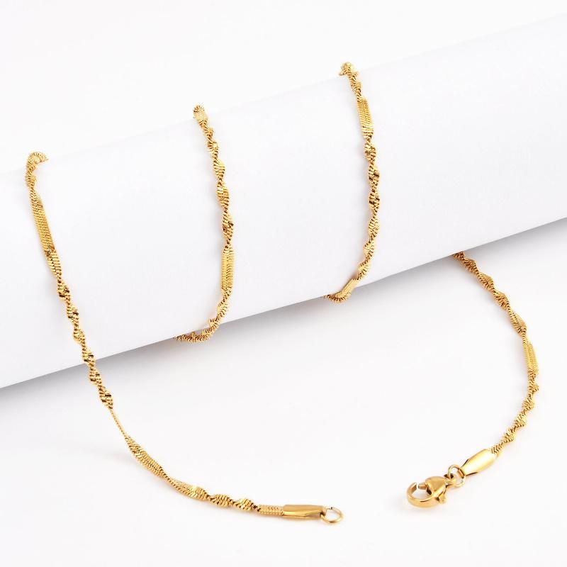 Fashion Jewellery Necklace Twisted Embossed Chain for Bracelet Glasses Accessories Jewelry Design