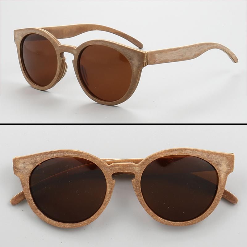 Wood Wooden Sunglasses with Mirror Lens New Top Model