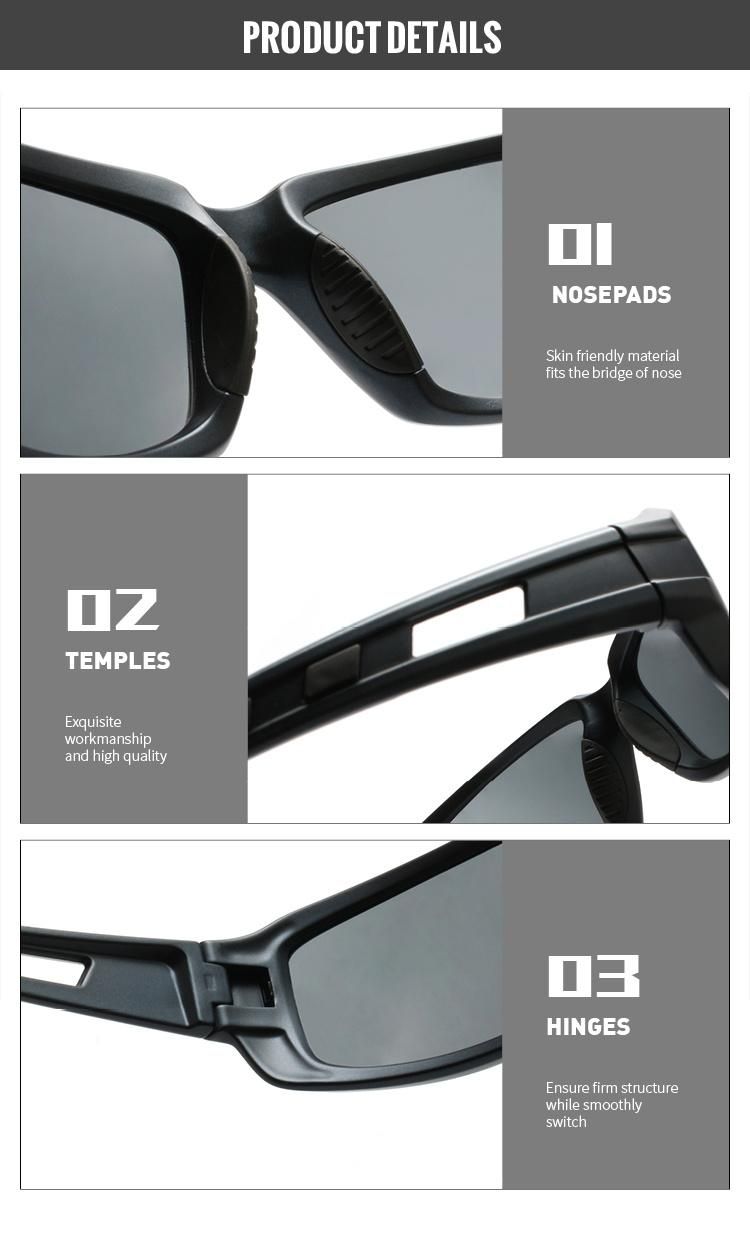 2022 Custom Logo Fashion High Quality Double Injection Frame Men Outdoor Cycling Sports Sunglasses