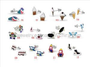 Cute Design 316 Stainless Steel Stud Earring for Girls (SJE1682)