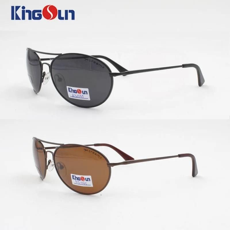 Men′s Stainless Steel Sunglasses with Polarized Lens Ks1135
