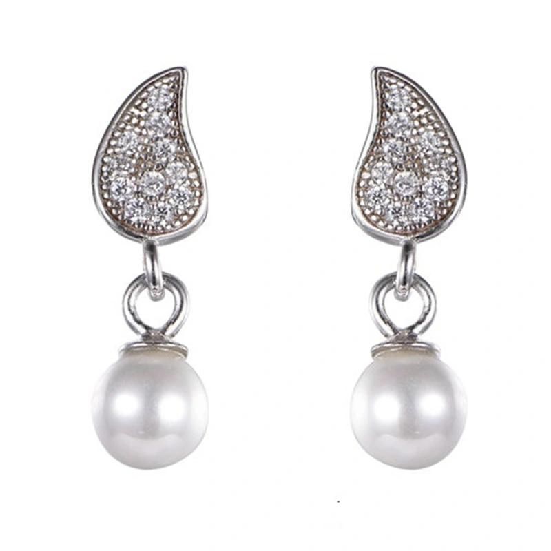 925 Silver Pearl Drop Earring with Gold Plating