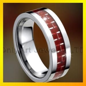 Carbon Fiber Tungsten Jewelry Fashion Ring