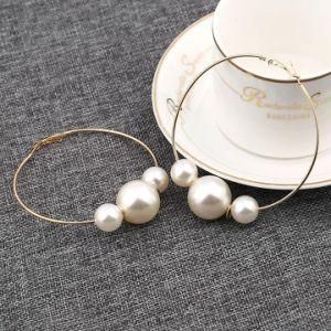 Fashion Ladies Jewelry Eardrop Pendant Long Drop Pearl Earrings