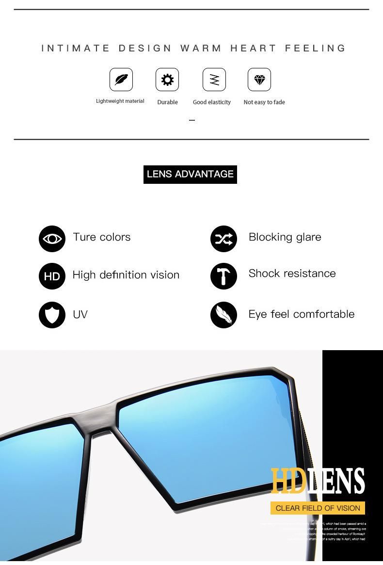 Cross-Border Parent-Child Children′s Sunglasses Square Gradient Fashion Cool for Kids