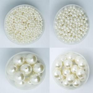 4-20mm Round White Ivoy Pearl Imitation ABS Jewelry Accessories