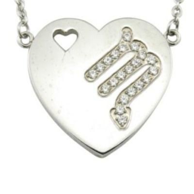 Stainless Steel Heart Pendant Zodiac Necklace Designs