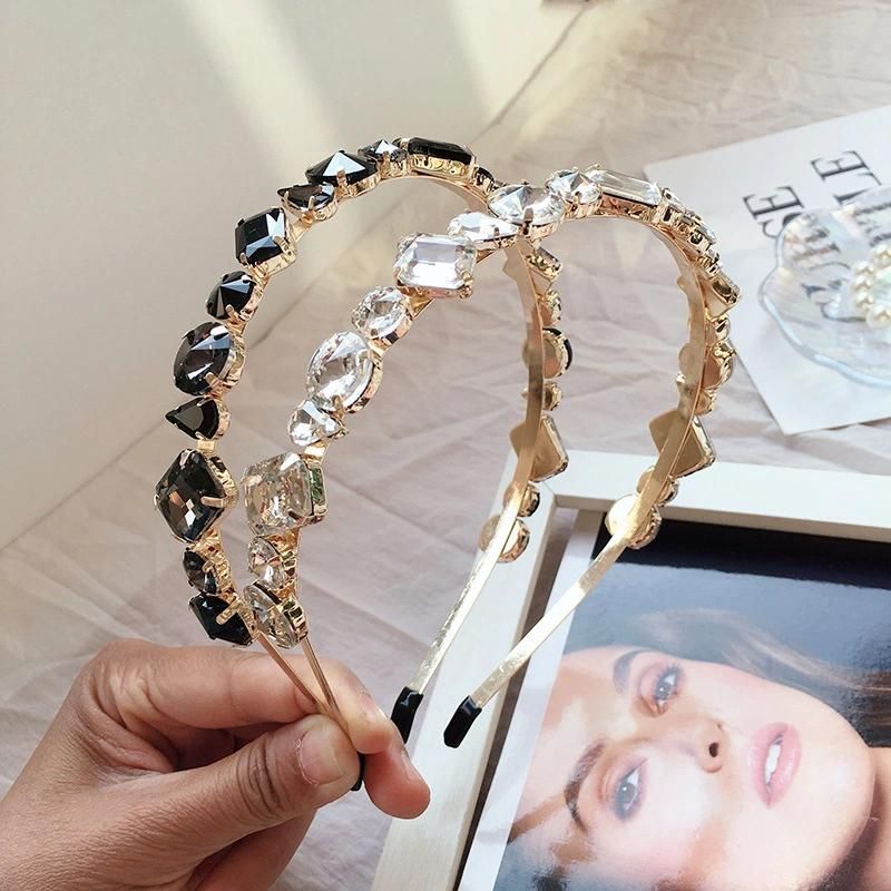 Fashion Diamond Crystal Rhinestone Hairband Baroque Headband for Women Girls Luxury Hair Accessories