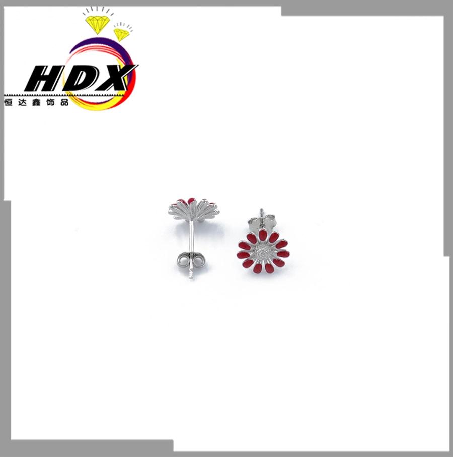 S925 Silver Flower Stud Earrings