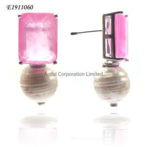 Fashion Jewelry Earring Silver Earring with CZ