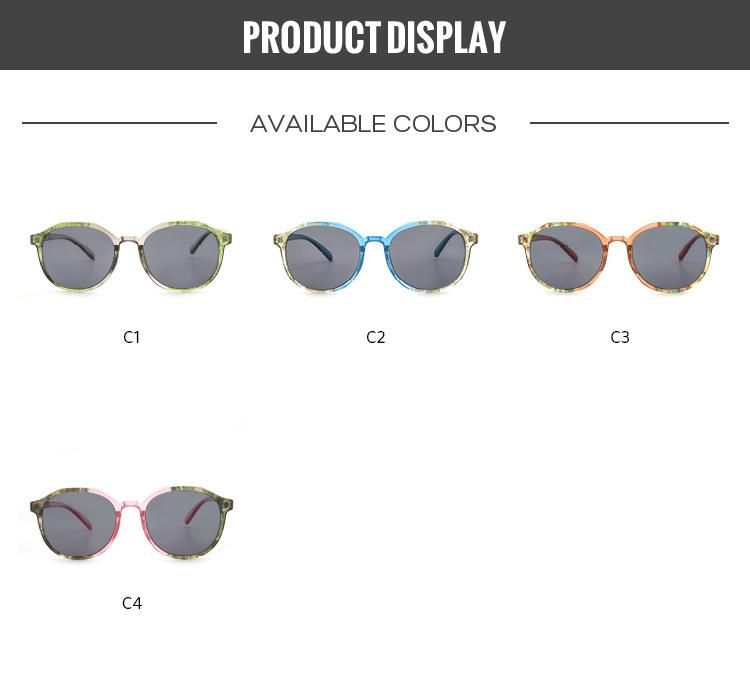 2022 Newest Design Colorful Frame Contrast Pattern Fashion Over Sunglasses High Quality Luxury Sun Glasses Custom Logo