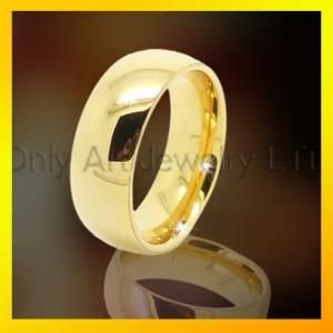 Gold Plated Tungsten Ring Fashion Jewelry for Men