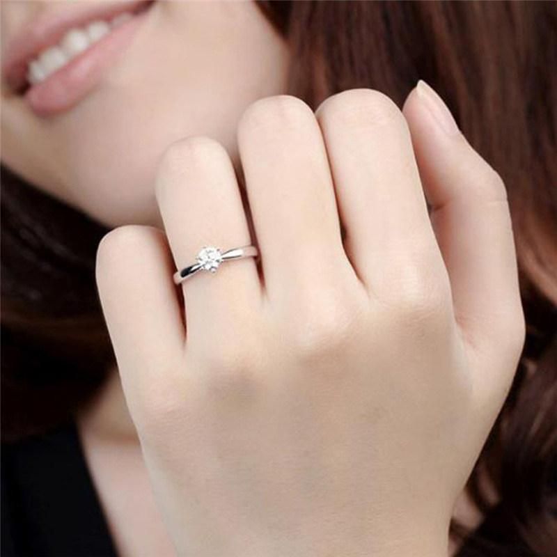 Wedding Ring Zircon Cubic 925 Sterling Silver Rings Women Fine Jewelry