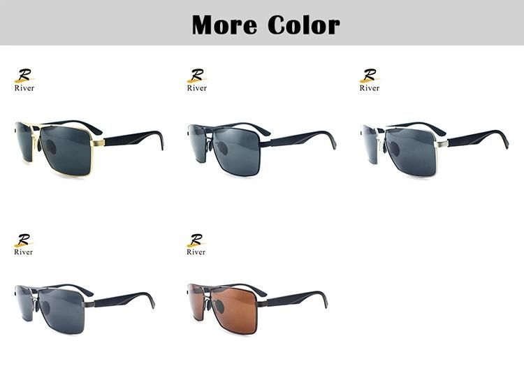 Rectangle Design Stock Wholesale Polarized Men Sunglasses