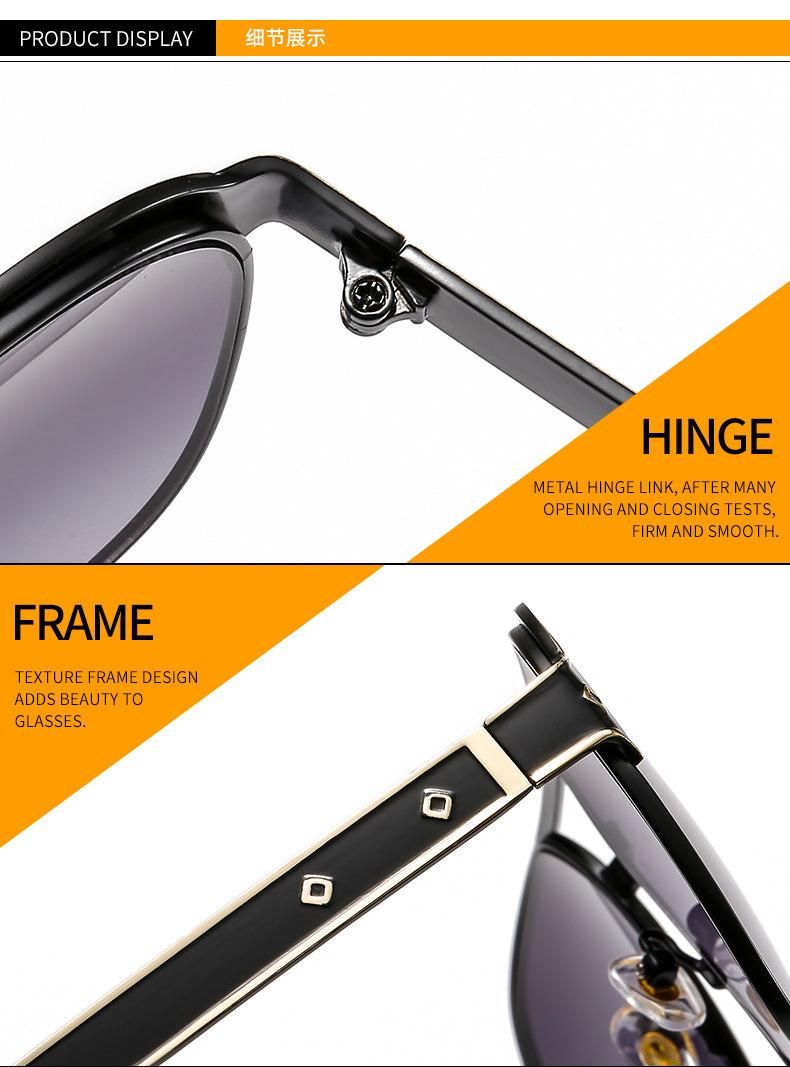 New Fashion Men′s Metal Sport Sunglasses