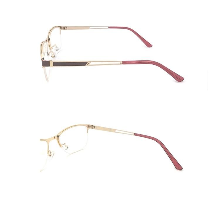 High Quality Stainless Steel Fashion Cat Eye Metal Optical Glasses Eyeglass Frames