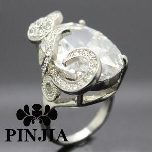 Cubic Zirconia Jewelry Silver Finger Ring
