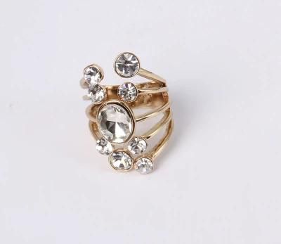 Fashion Jewelry Ring with Rhinestones