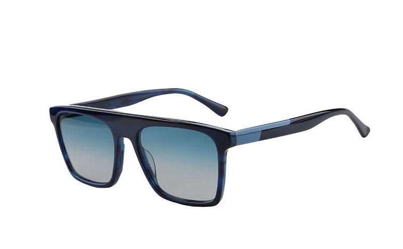 Unique Design Wholesale Square Shape Acetate Spring Hinged Tac Lens Thick Ideal Sunglasses
