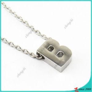 Ladies Silver 26 Letters Charm Link Chain Necklace
