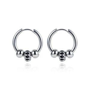 Beaded Stainless Steel Earring Drop