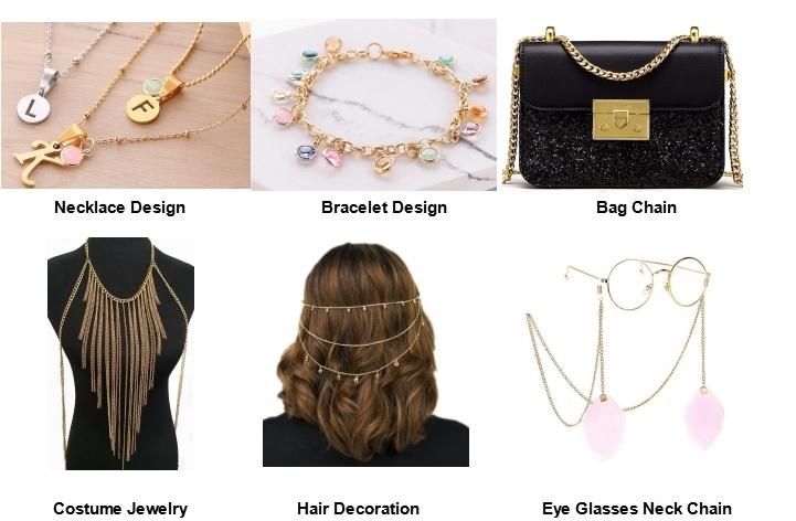 Fashion Accessories Herringbone Chain Embossed Necklace Bracelet Stainless Steel Jewelry Custom
