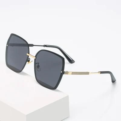 Polarized Sunglasses Fashion Net Red Same Style Female Male Black Plain Face Sunglasses