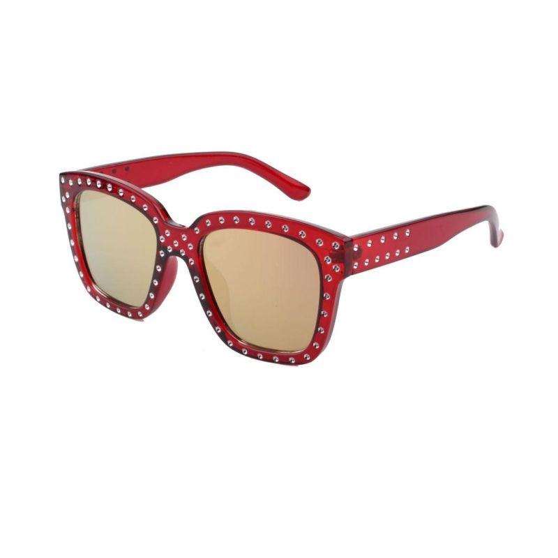 2018 Factory Directly Square Shape Sunglasses with Ball Decoration