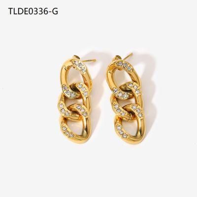 Manufacturer Custom Non Tarnish Gold Jewelry, French Jewelry, Diamond Earrings