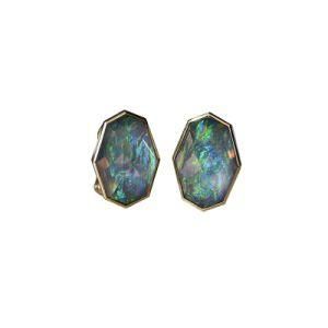 Original Design Luxury S925 Sterling Silver Crystal Blue Opal Earrings Solitaire Style Jewelry for Women Girls